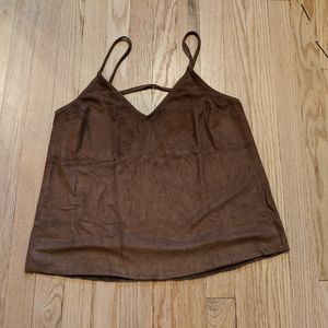 Express Suede Brown Tank